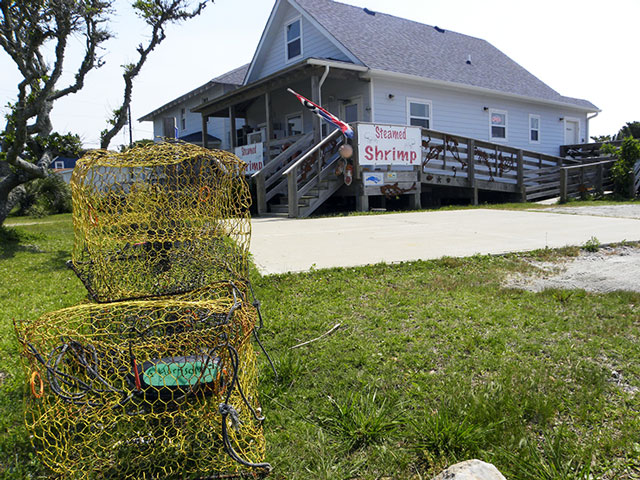 Crab pots in Hatteras Village.